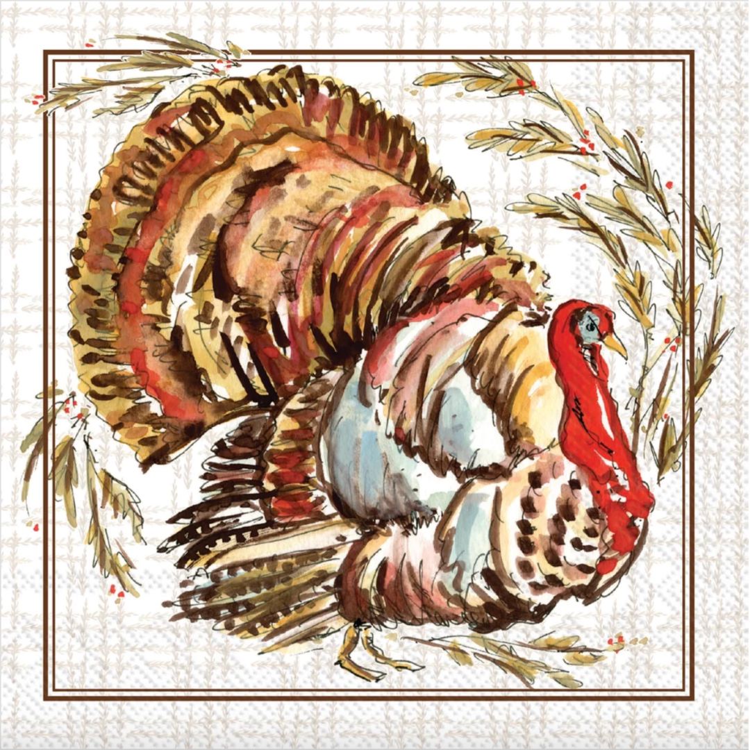Turkey Collection Cocktail Napkin Cocktail Napkins Boston International 