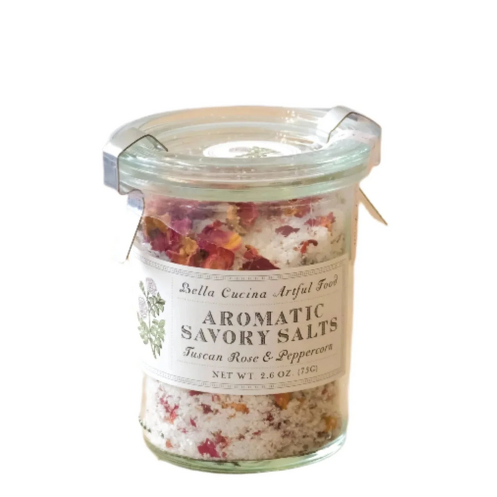 Tuscan Rose & Pink Peppercorn Savory Salt Food Bella Cucina 
