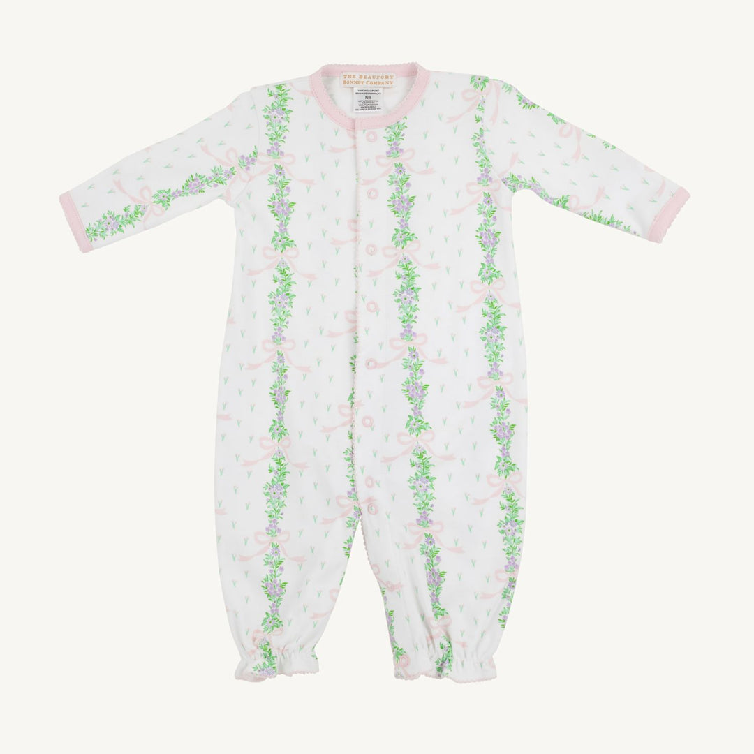 Twinkle Twinkle 2-In-1 - Fincastle Floral Baby Gown Beaufort Bonnet 