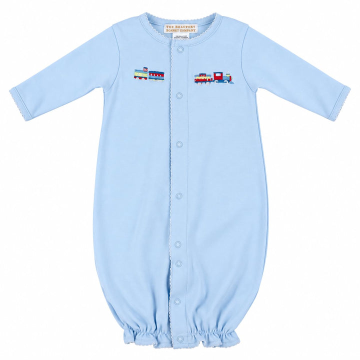 Twinkle Twinkle 2-In-1 - Trains Baby Gown Beaufort Bonnet 