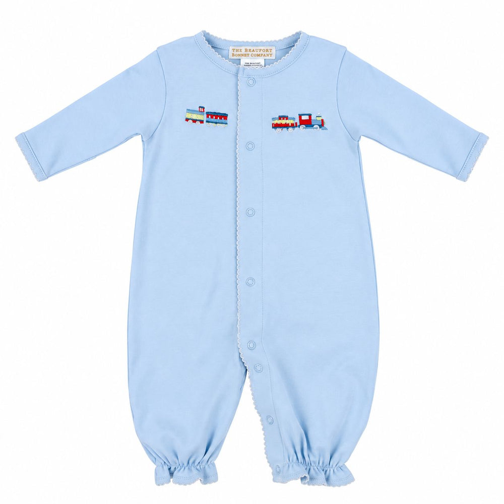 Twinkle Twinkle 2-In-1 - Trains Baby Gown Beaufort Bonnet 