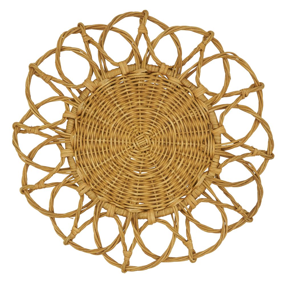 Twisted Rattan Placemats Placemats Saro 