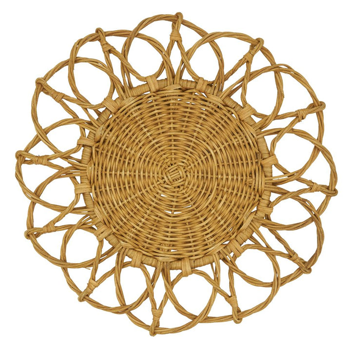 Twisted Rattan Placemats Placemats Saro 