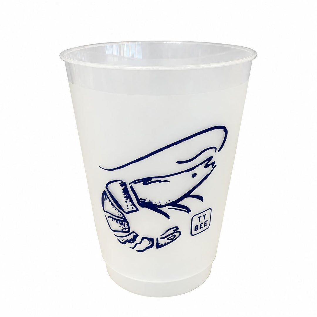 Tybee Island Shrimp TYB Frosted Cups Shatterproof Cups Shoppe Tybee Island 