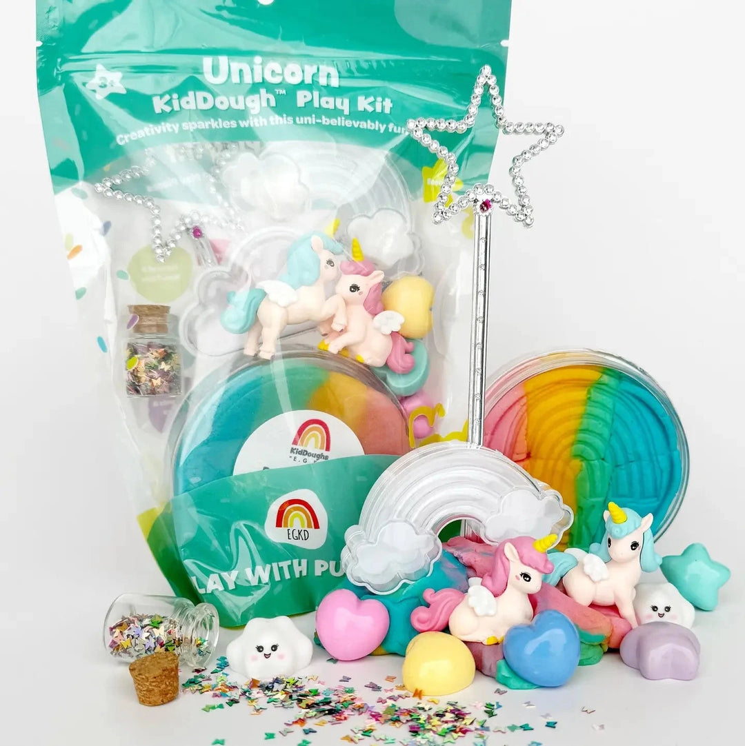 Unicorn Kiddough Play Kit Toy Craft Kits Earth Grown KidDoughs 