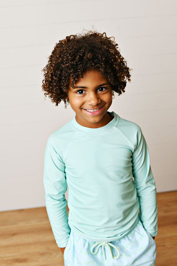 Unisex Rashguard - Mint Boy Bathing Suit Swoon Baby 