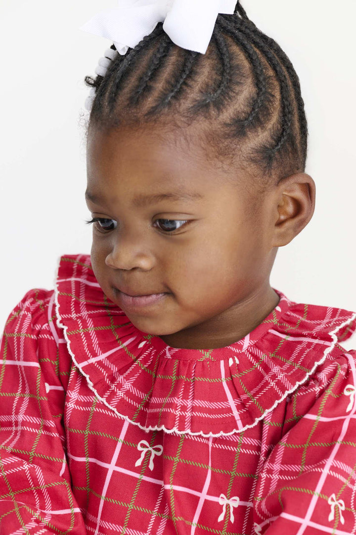 Long Sleeve Ramona Ruffle Bubble- Torrington Tartan