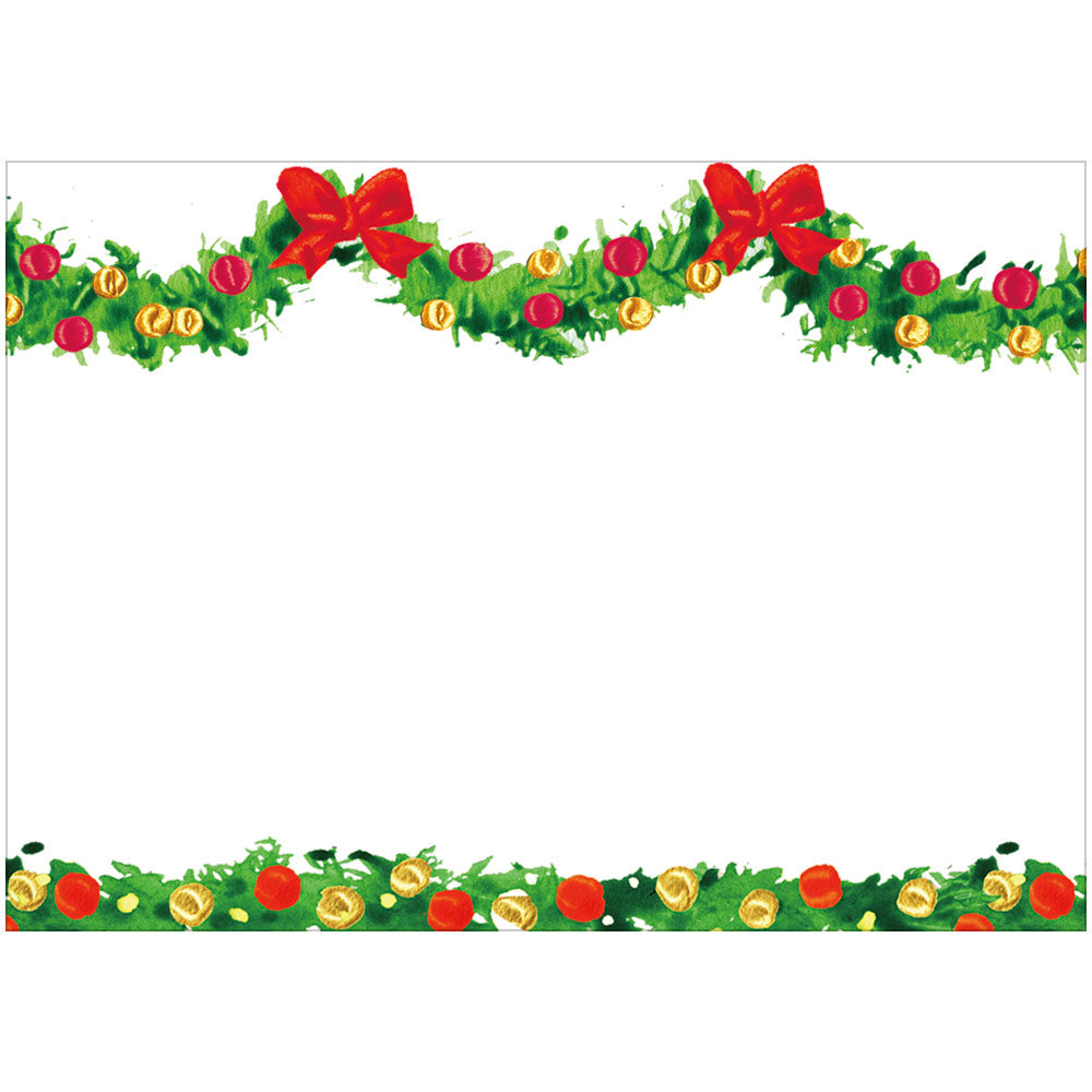 Christmas Garland Self Adhesive Gift Labels