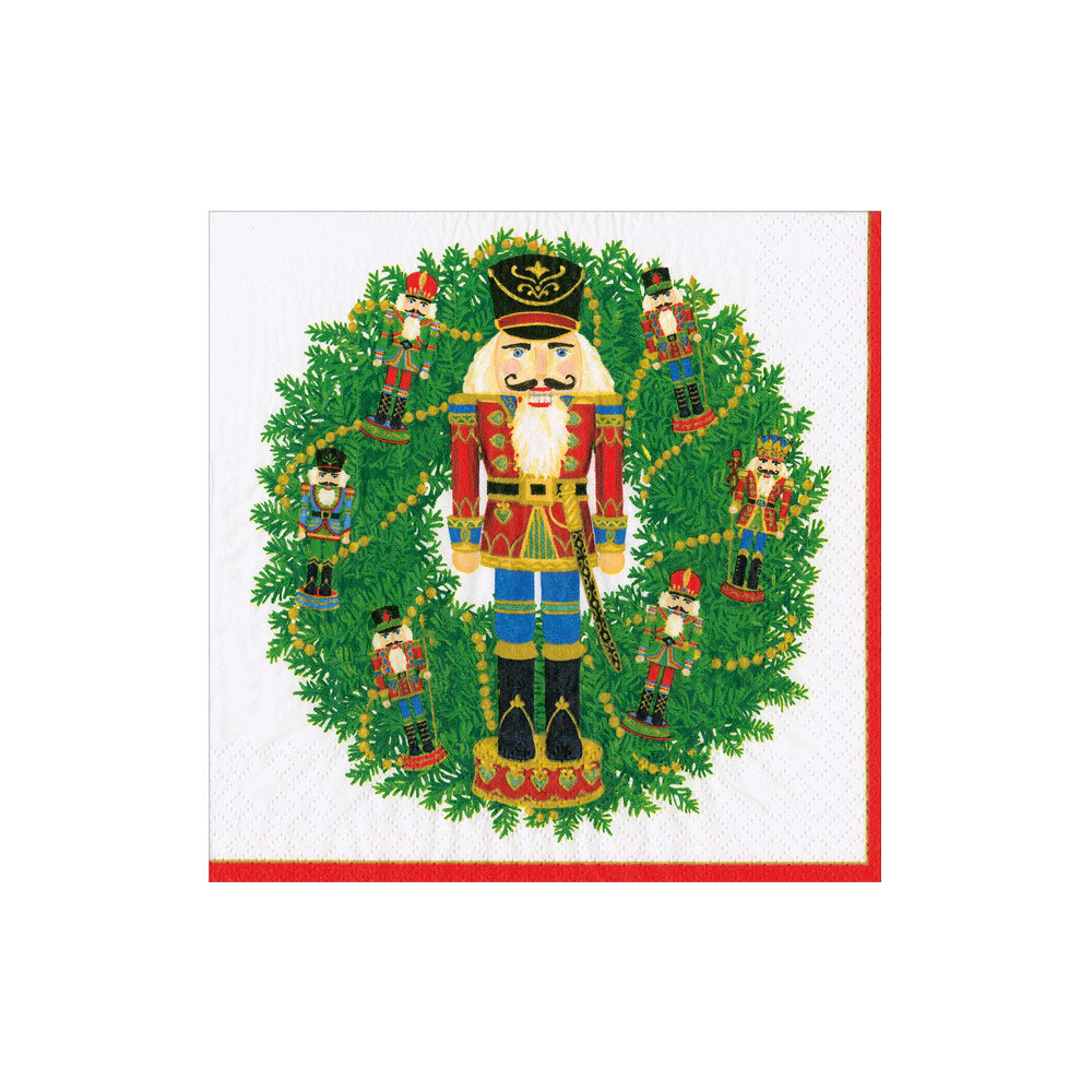 Nutcracker Wreath Cocktail Napkins
