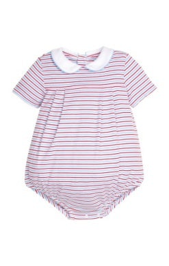 Pleated Peter Pan Bubble - Primary Stripe