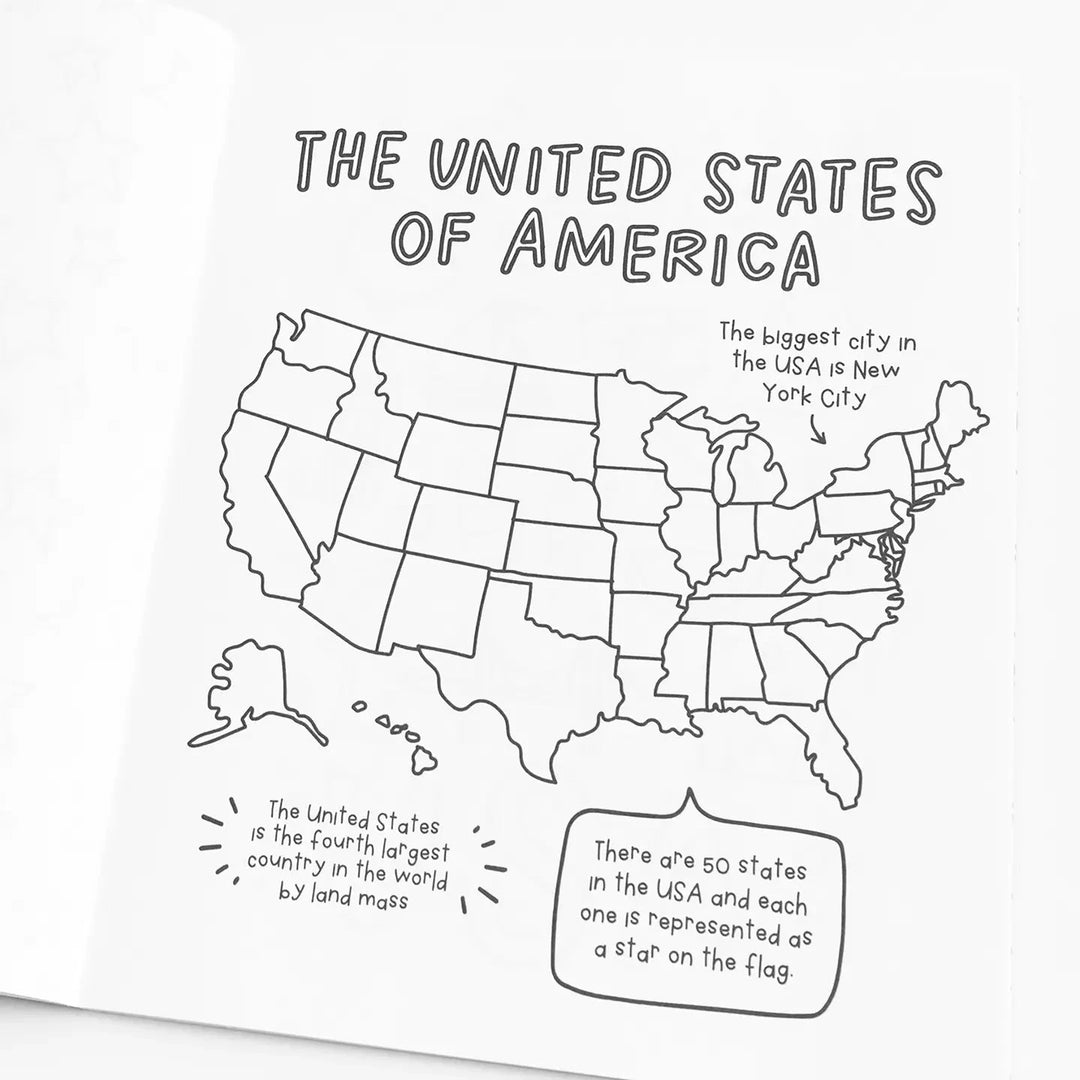 USA Coloring Book Coloring Book Pippi Post 