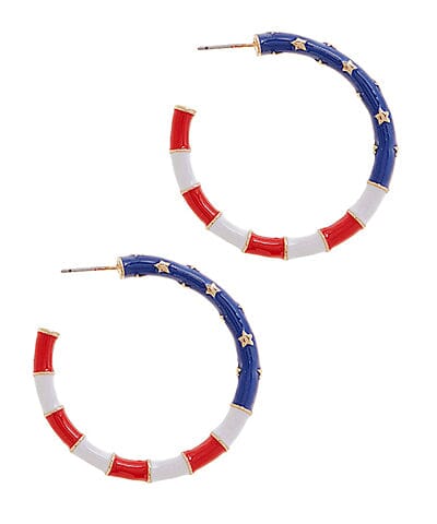 USA Hoops Womens Earrings Golden Stella 