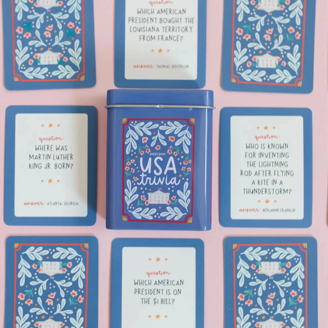 USA Trivia Deck of Cards Playing Cards Pippi Post 