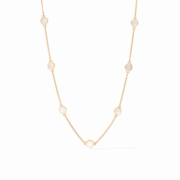 Valencia Delicate Station Necklace - Mother of Pearl Womens Necklace Julie Vos 