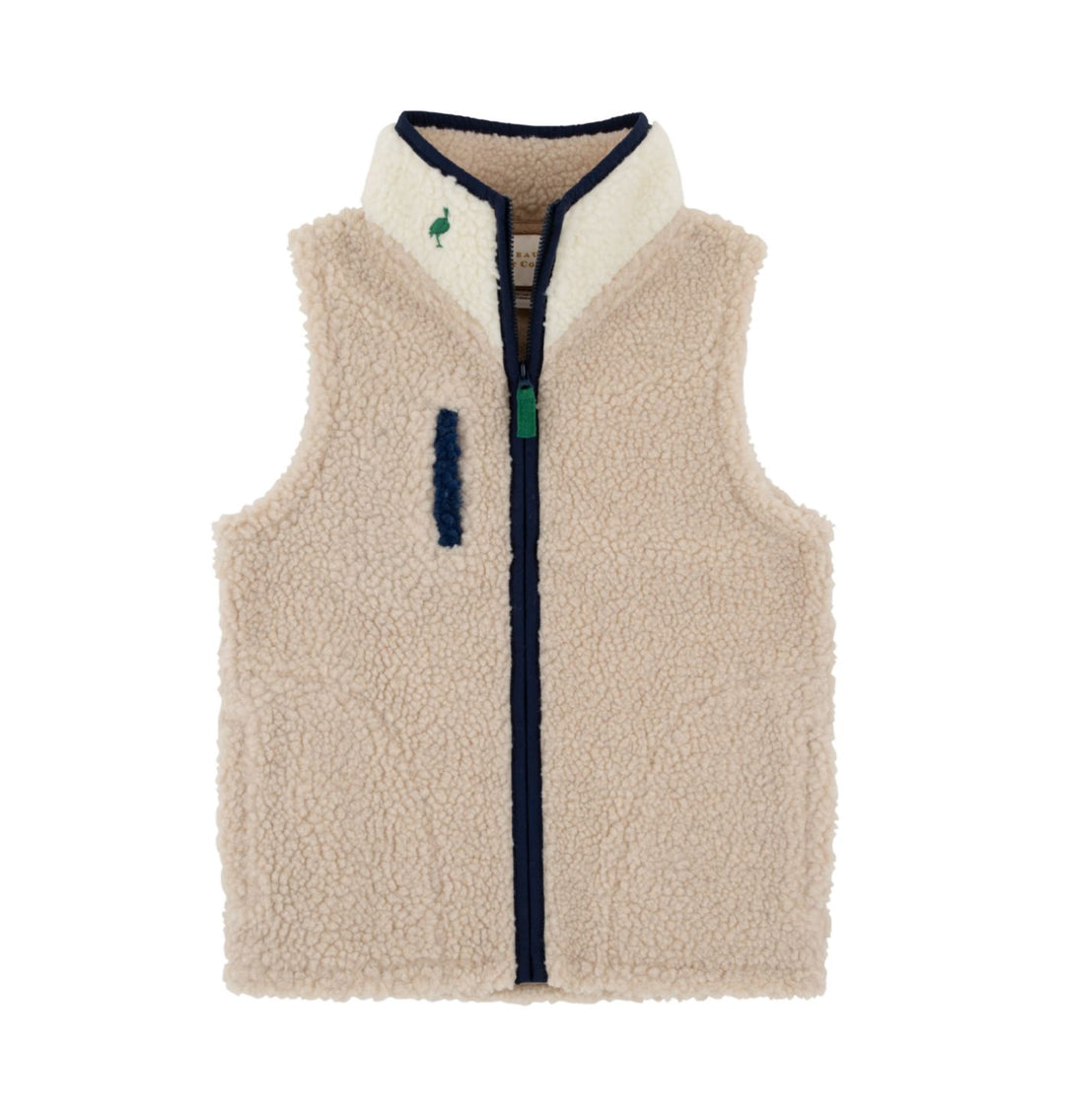 Van Camp Vest - Keeneland Khaki Boy Sweater Beaufort Bonnet 