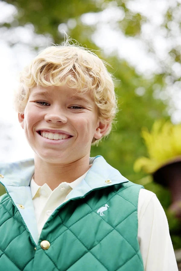 Vaughn Vest - Saratoga Gate Green Boy Sweater Beaufort Bonnet 