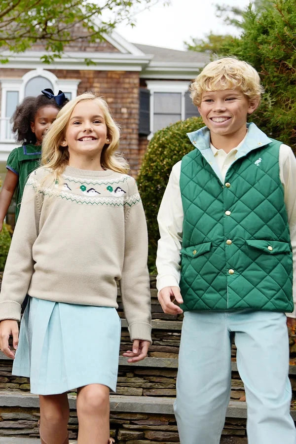 Vaughn Vest - Saratoga Gate Green Boy Sweater Beaufort Bonnet 