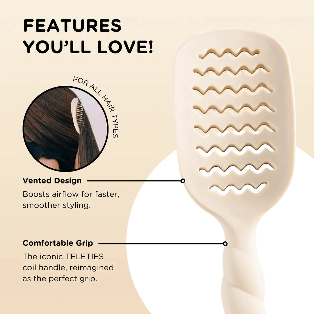 Vented Hair Brush Hair Brush Teleties 