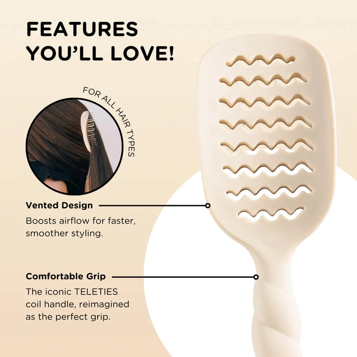 Vented Hair Brush Hair Brush Teleties 