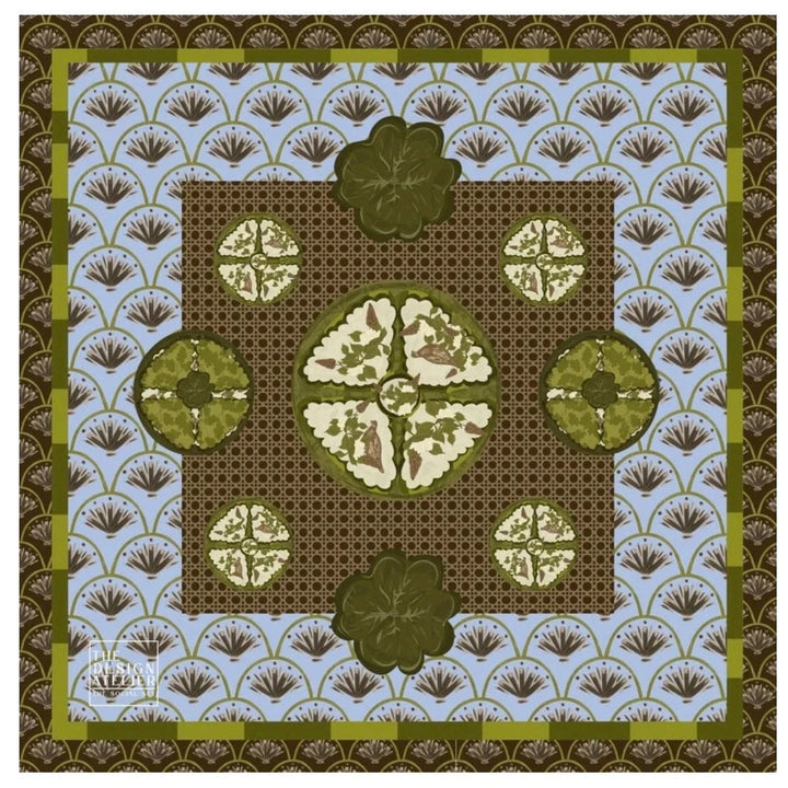Verdant Moss Mahjong Mat Game The Design Atelier 