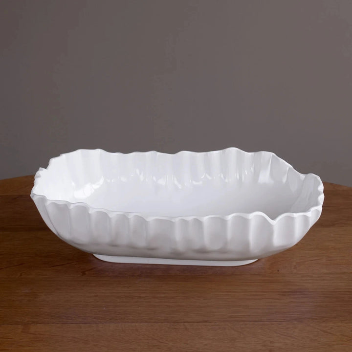 VIDA Bloom Pinched Large Oval Bowl Decorative Bowl Beatriz Ball 