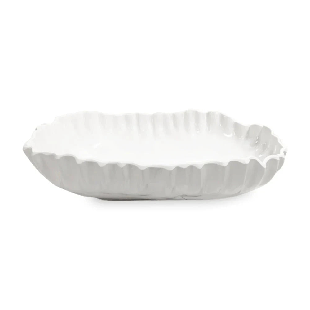 VIDA Bloom Pinched Large Oval Bowl Decorative Bowl Beatriz Ball 