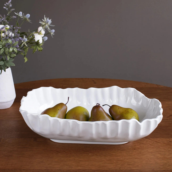VIDA Bloom Pinched Large Oval Bowl Decorative Bowl Beatriz Ball 