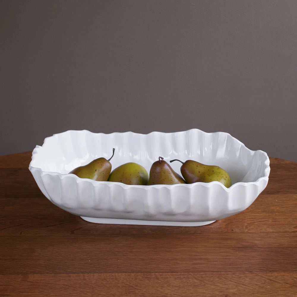 VIDA Bloom Pinched Large Oval Bowl Decorative Bowl Beatriz Ball 