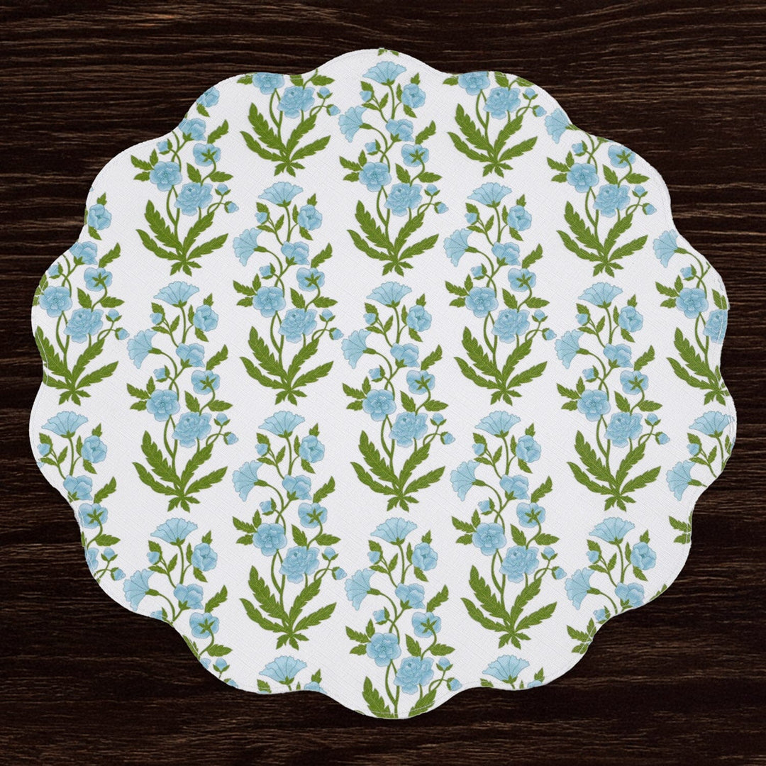 VIDA Blooms & Branches Reversible Round Placemats Placemats Beatriz Ball 