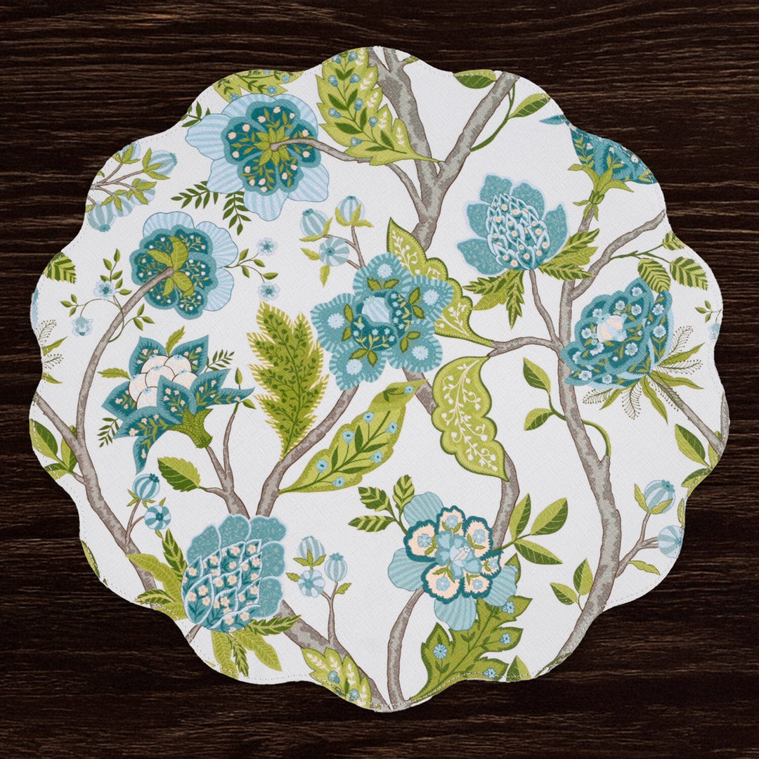 VIDA Blooms & Branches Reversible Round Placemats Placemats Beatriz Ball 