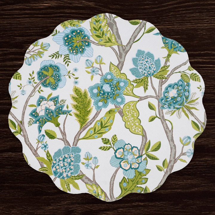 VIDA Blooms & Branches Reversible Round Placemats Placemats Beatriz Ball 