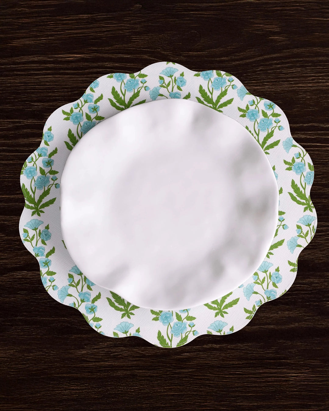 VIDA Blooms & Branches Reversible Round Placemats - Set of 4 Placemats Beatriz Ball 