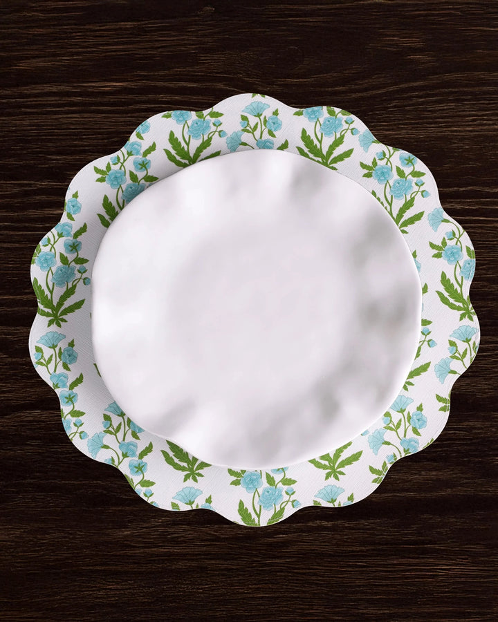VIDA Blooms & Branches Reversible Round Placemats - Set of 4 Placemats Beatriz Ball 