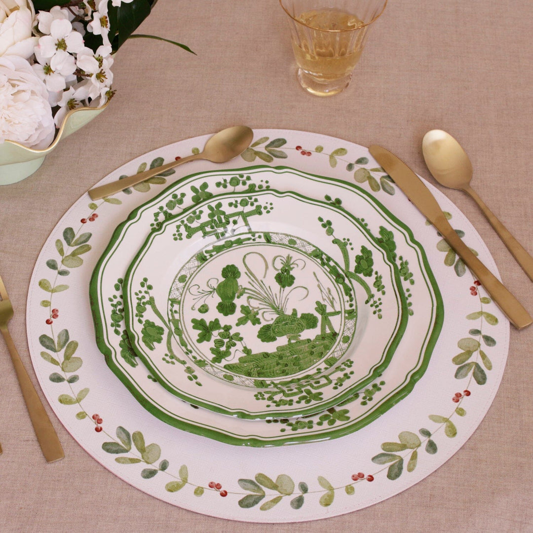 VIDA Faenza Dinner Plate Green - Set of 4 Dinner Plates Beatriz Ball 