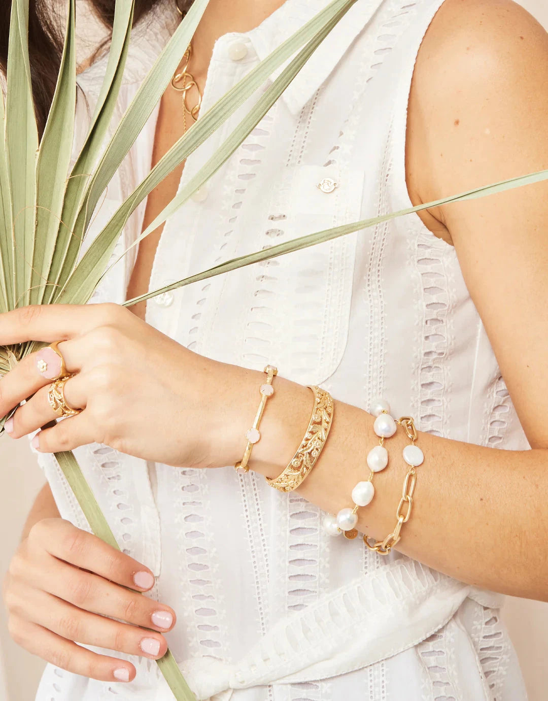 Vine Cuff Gold Womens Bracelet Spartina 