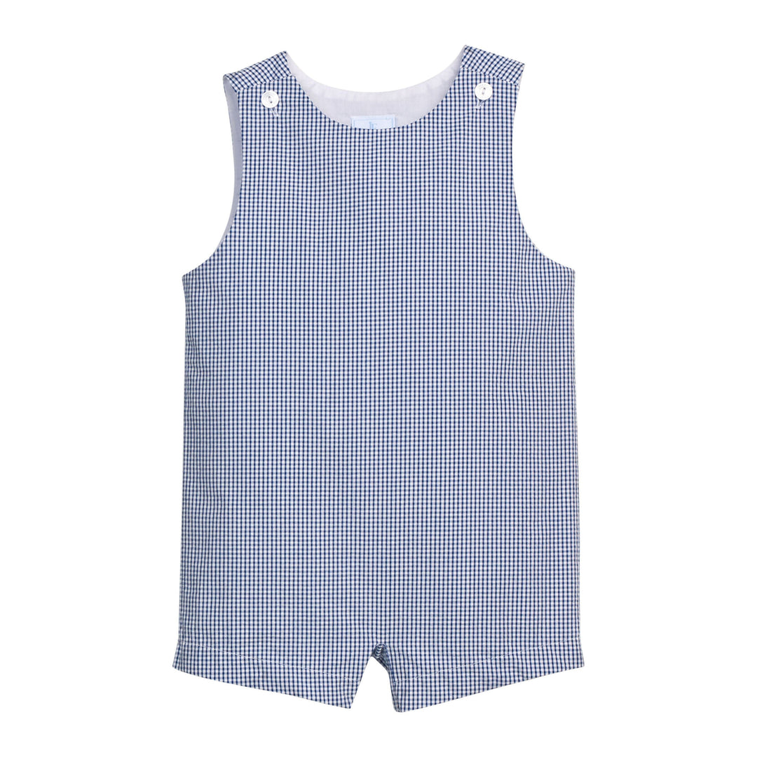 Vintage John John - Royal Seersucker Gingham Boy Jon Jon Little English 