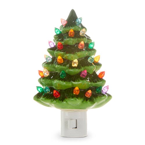 Vintage Tree Night Light - Green ornament RAZ 