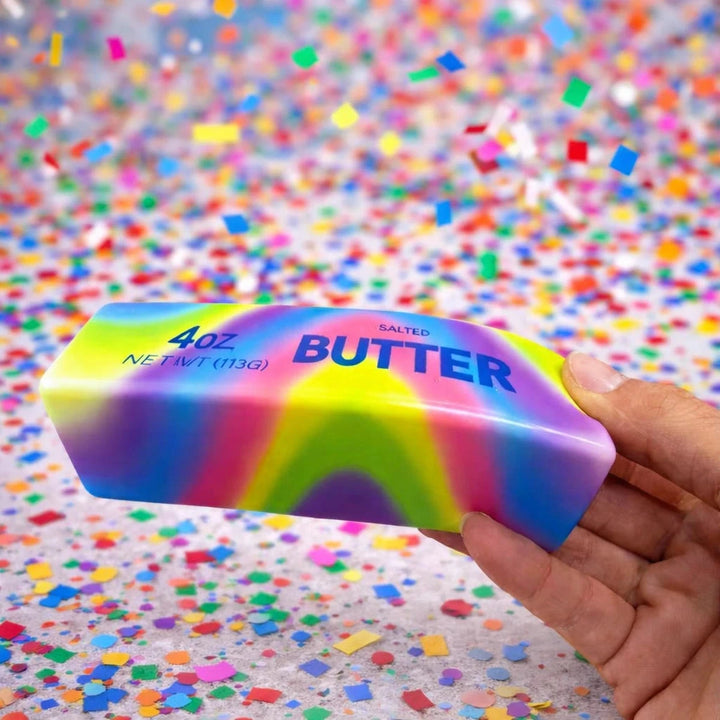 Viral Rainbow Butter Squishy Activity Toy Golden Parrot 