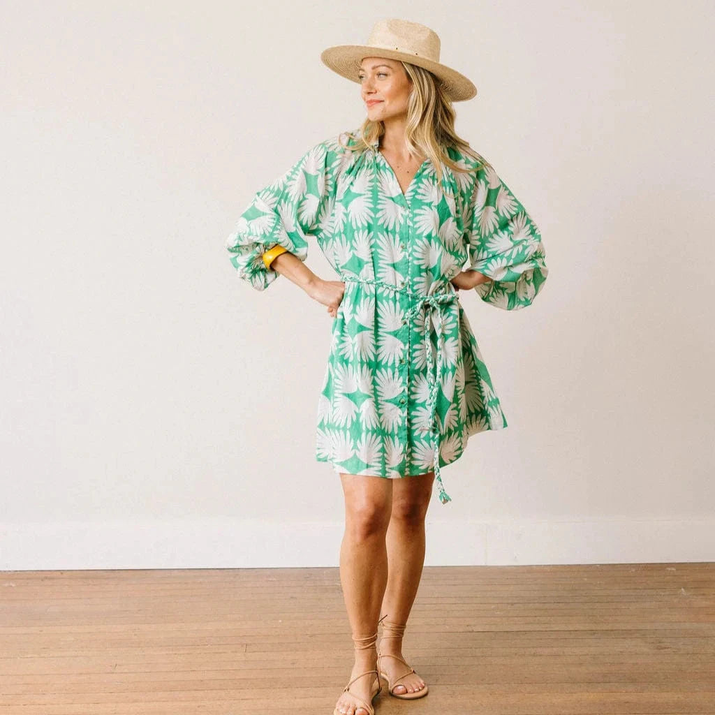 Viridian Tile Pippa Dress Womens Dress Sunshine Tienda 