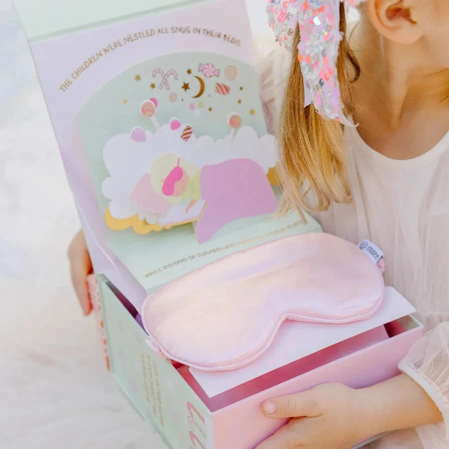 Visions Of Sugarplum Bath Balm, Pillowcase & Eye Mask Set Bath Bomb Musee 