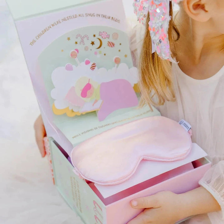 Visions Of Sugarplum Bath Balm, Pillowcase & Eye Mask Set Bath Bomb Musee 