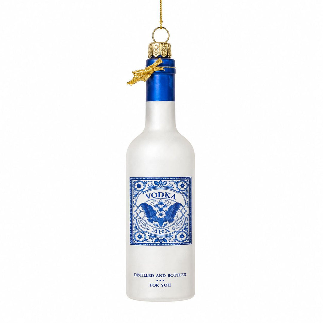 Vodka Bottle Glass Ornament Christmas Ornament Vondels 
