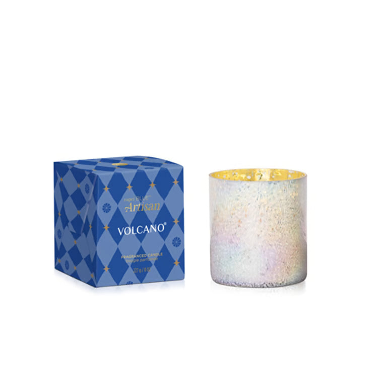 Volcano Artisan Winter Bazaar Boxed Candle Candle Capri Blue 