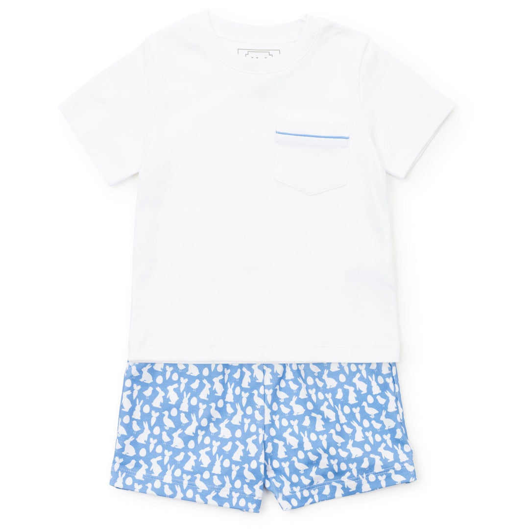 Walker Short Set - Easter Time Blue Boy Set Lila & Hayes 