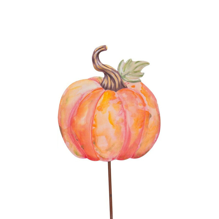 Water Color Pumpkin Stakes Fall Decor Round Top Collection 