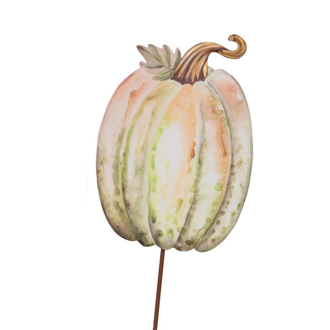 Water Color Pumpkin Stakes Fall Decor Round Top Collection 