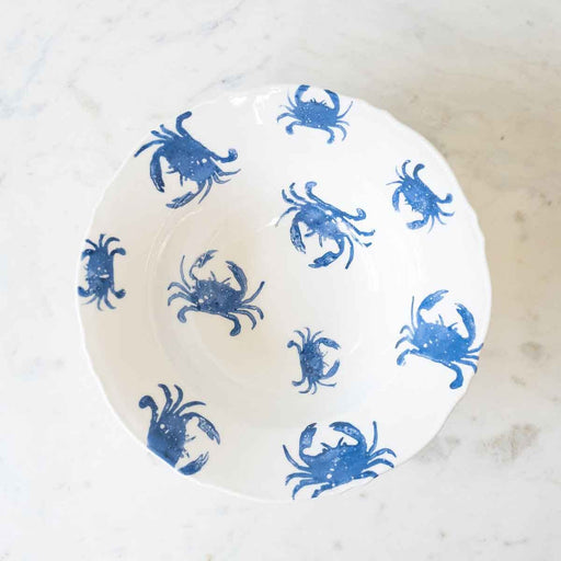 Watercolor Crab Serving Bowl Bowl The Royal Standard 