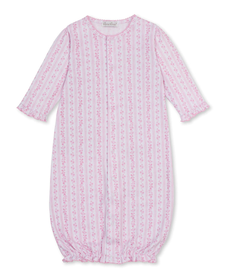 Watercolor Floral Stripes Converter Gown Girl Gown Kissy Kissy 