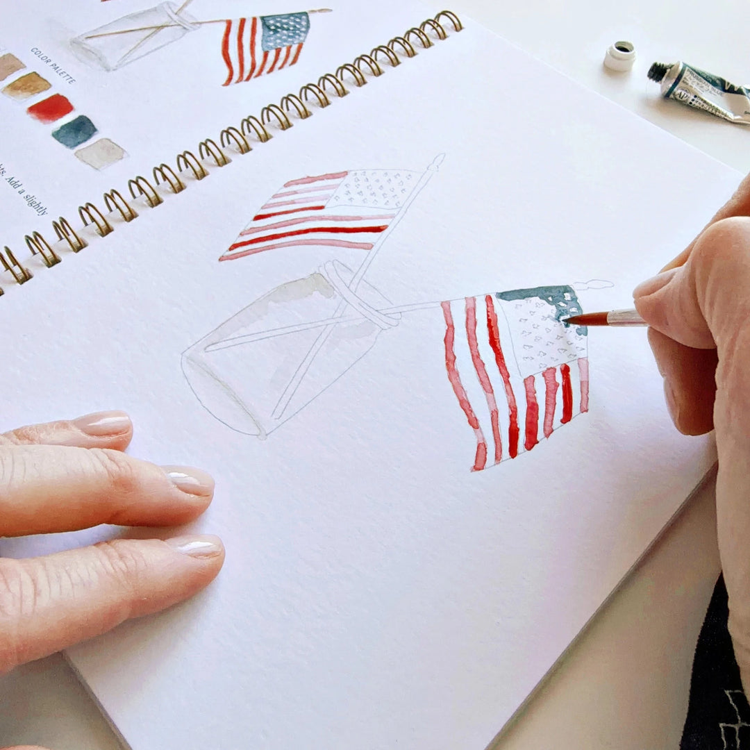 Watercolor Workbook - Americana Toy Craft Kits Emily Lex Studio 