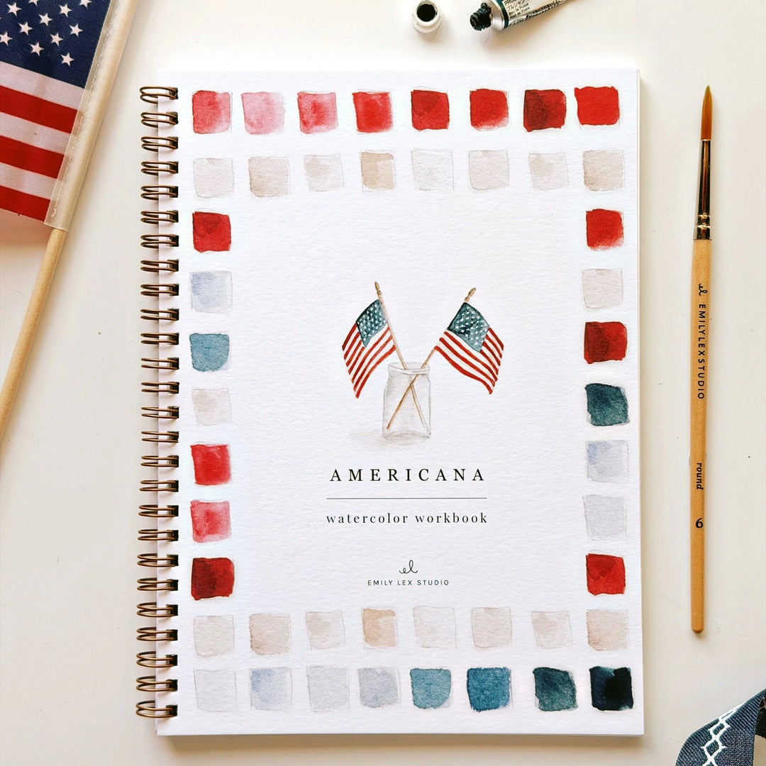 Watercolor Workbook - Americana Toy Craft Kits Emily Lex Studio 